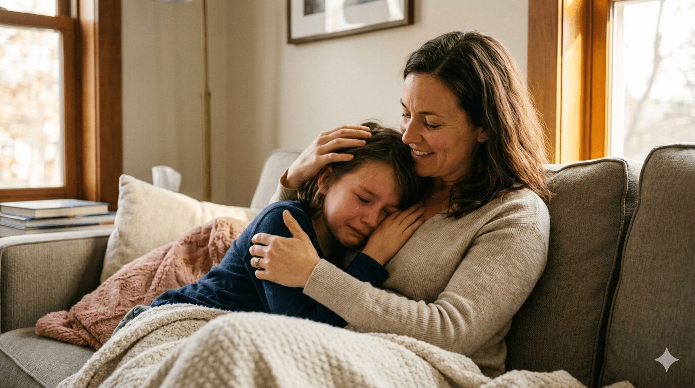 Sinais de ansiedade infantil e a importância do apoio familiar no tratamento.